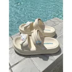 Sandálias infantis para uso externo, chinelos para meninas, verão, sola grossa, sola macia, sandálias Med