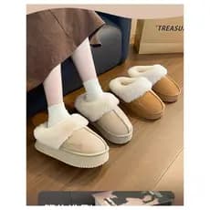 5.0 novo estilo ins estilo meia pacote chinelos de algodão feminino de sola grossa merda-piso casa interior antiderrapan