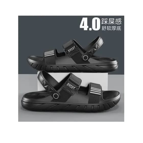 Sandálias masculinas estilo verão exterior wear 2025 novo estilo antiderrapante resistente ao desgaste desodorante dupla