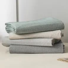 Capa de edredom lavada com riscas, 100 algodão puro, algodão puro, Super macio, Nude, capa de edredom para dormir, peça