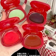 Inverno novos produtos ~ Limeng urso vermelho Apple série brilho de água Blush creme multiuso alto brilho contorno ilumi