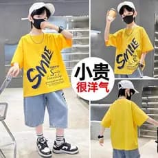 Grande menino verão legal bonito camiseta de manga curta 2026 crianças puro algodão camisa de fundo menino verão topo na