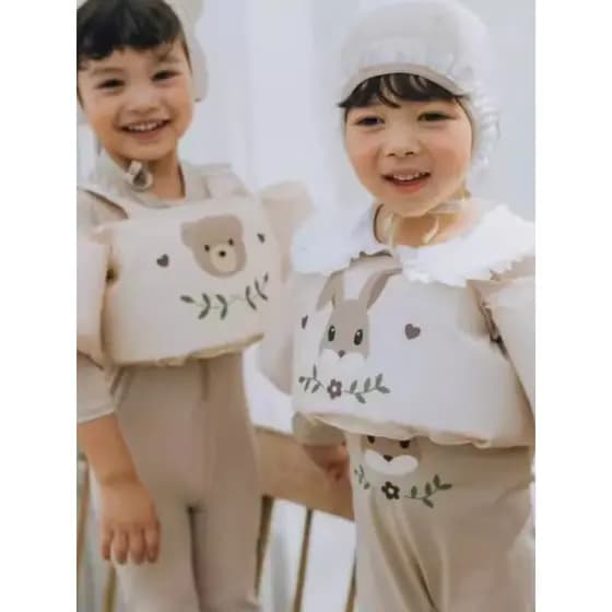 Coreia coreia ins anel de natação infantil bebê iniciante colete salva-vidas bebê axilas Anti-capotamento braço anel flu
