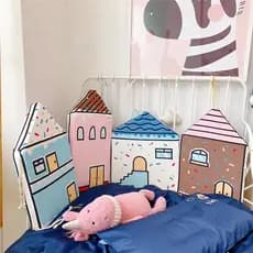 Ins novo estilo nórdico casa pequena algodão puro quarto das crianças cama do bebê Surround saco macio removível lavável