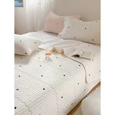 Capa de cama acolchoada de algodão lavado, peça única, quatro estações, Universal, Tatami, lençol acolchoado, colchão, c