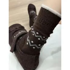 Onda pequenos pontos engrossado bonito tubo médio estilo Preppy outono inverno Retro quente doce All-Match lã mid-