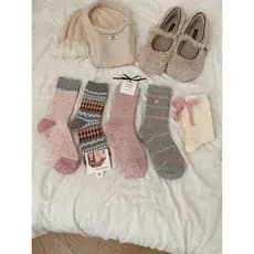 Cool ~ Meias de lã cerosa macia podem usar ~ manter quentes e lindas meias femininas outono inverno