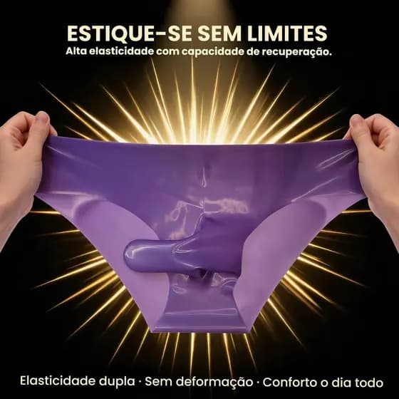 Cuecas masculinas de couro de látex Natural, jaqueta de borracha à prova de vazamento