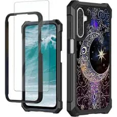 Capa De Telefone Para Samsung Galaxy A36 5G 6.64 " Com Protetor De Tela De Vidro Temperado Dupla Camada TPU Macio Rígido