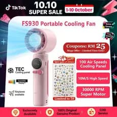Mini Ventilador JAMAY FS930 Mais Vendido | Resfriamento Por Indução De Supercondutor Ajuste De 100 Etapas Turbo Portátil