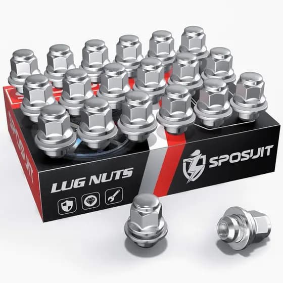 Porcas de Roda Sposuit M12x1.5 - Substituição para Lexus RX350 2006-2024, IS250 2005-2016, ES350 2007-2024, TX350 2024 -