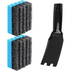 TonGass Kit com 2 Esponjas de Limpeza 12207 e 1 Raspador de Grelha Aprimorado para Grelhas Internas George Foreman e a M