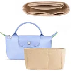 Organizador de Bolsa em Feltro para Longchamp Le Pliage Tote, Organizador de Bolsa Compatível com Bolsa de Ombro Le Plia