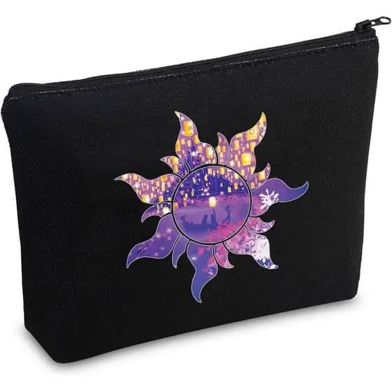 Bolsa de Maquiagem CMNIM com Símbolo da Princesa Sol, Presente para Fãs de Princesas, Bolsa de Cosméticos Inspirada em C
