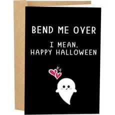 Cartão de Halloween Ofensivo para Marido e Esposa, Cartão de Halloween Atrevido para Namorado e Namorada, Cartão de Hall