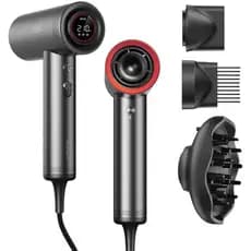 Secador de cabelo TYMO com pente-15 milhões de íons Secador de cabelo difusor, 110.000 RPM de secagem rápida, secador de