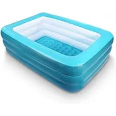 Adequado para piscina inflável para crianças e adultos, piscina infantil de 208.32 cm x 144.84 cm x 63.50 cm, com piso m