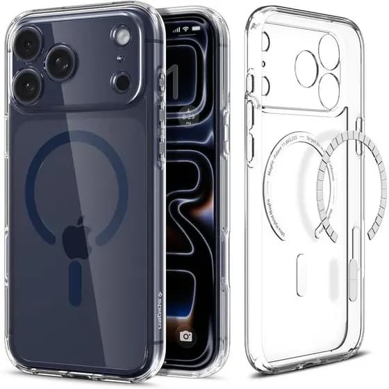Capa Spigen para 17 Pro, Ultra Hybrid MagFit [Controle de Câmera Coberto em TPU] [Anti-Amarelamento] [Compatível com Mag