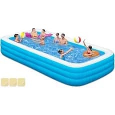 Piscina inflável grande-130 x 72 x 22 polegadas (cerca de 33.2 x 182.8 x 55.8 cm) Piscina inflável, adequada para adulto