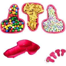 2 Pratos Plásticos Divertidos Reutilizáveis, Suprimentos para Festa de Despedida de Solteira, Lembranças para a Noiva e