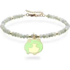Pulseiras de Pedra Natural com Sapo, Presentes Engraçados de Amizade para Amigas, Mulheres e Irmãs