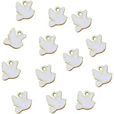 Pingentes para Colar de Pombo, Acessórios para Pombos e Aves, 50 Peças para Artesanato de Pombo, para Fabricação de Joia