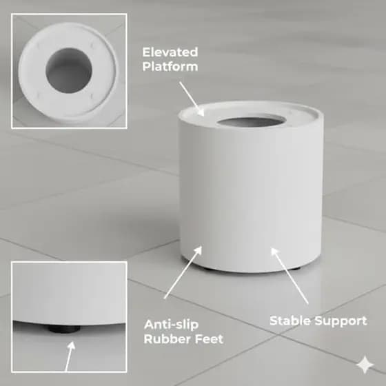 Base Elevada Do Purificador De Ar Compatível Com Plataforma Antiderrapante Levoit Core 300/300S Para Evitar Deslizamento