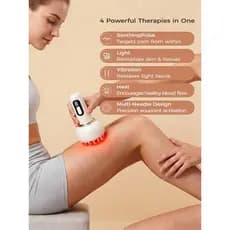 Massageador de panturrilha, pés e joelhos, com pulso para aliviar calorias, massageador de pernas leve e vibratório para