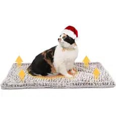 Almofada Térmica para Gatos com Aquecimento Automático, Cama Térmica 27,5" x 18,5", Tapete Térmico para Gatos, Extra Que