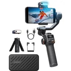 Hohem iSteady M6 Kit Estabilizador de Gimbal para Smartphone, Sensor de Rastreamento Magnético com IA, Luz de Preenchime