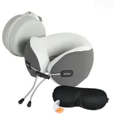 Almofada de Viagem, Almofada de Pescoço para Avião, Almofada de Pescoço PureTravel, Tecido de Veludo Macio Lavável, Almo