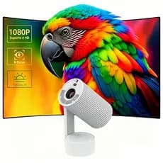 Projetor Magcubic HD 4K 8K ANSI Foco Elétrico Android WiFi 6 Bluetooth 5.4 Controle por voz Bivolt