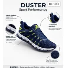 Tênis Masculino Estilo Moderno Duster Impacto