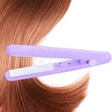 Mini Chapinha Prancha Portátil 17cm Bivolt Roxa