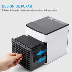Mini Ar Portátil Arctic Air Cooler Umidificador LED