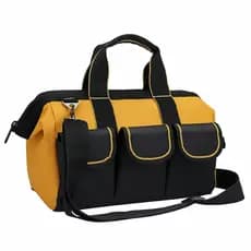 Bolsa Ferramentas Grande Reforçada Eletricista Caixa de Ferramentas Amarelo