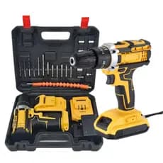 Conjunto de Furadeira/Parafusadeira Sem Fio, Incluindo Acessórios Profissionais 12V ou 48V