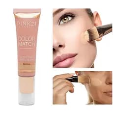 Base Pink 21 Color Match Matte Alta Cobertura Longa Duração 6 Tons PINK21 pronta entrega