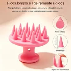 Escova Massageadora Para Lavar os Cabelos de Silicone Antiqueda Entrega em até 3 dias