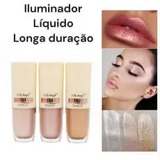 Iluminador Líquido Bella Angel Glow Intenso Alta Fixação Make Iluminada RB013 pronta entrega envio rápido