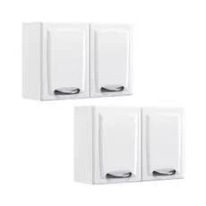 Kit 2 Armários Aéreos Itatiaia New Premium Aço Cozinha Clássico