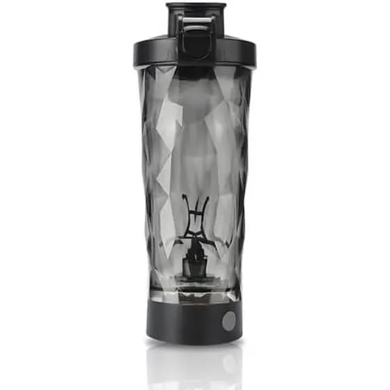 Garrafa Agitadora De Proteína Elétrica Premium , Misturador De Nutrição Esportiva , Agitador De Água Elétrico (Preto)