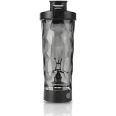 Garrafa Agitadora De Proteína Elétrica Premium , Misturador De Nutrição Esportiva , Agitador De Água Elétrico (Preto)