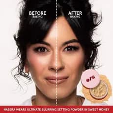 O/S by P-Starr-Ultimate Blurring Setting Powder-Cor : Sweet Honey-(Para Tons De Pele Justo A Média)-Tamanho : (1.2 Onças