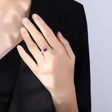 Anel aberto de zircônio colorido quadrado feminino anel decorativo moderno exclusivo