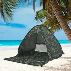 Barraca Camping Camuflada-Barraca Tenda Proteção Solar Praia Acampamento Uv Portátil
