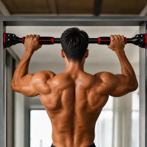 [INFINITY] Barra De Puxar Para Cima Da Porta | Queixo Serviço Pesado Exercícios Ajustável Sem Perfuração