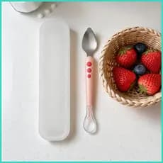 Colheres De Alimentação De Duas Cabeças Serrilhadas Utensílios De Cozinha Crianças Para Purê De Frutas Alimentos Gelo ni