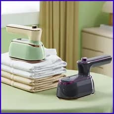 Ferro A Vapor Para Roupas Portátil Tábua De Passar Roupa Rápida 180 Alça Rotativa Compacto Casa Dormitório Escritório nu
