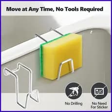 Pia Esponja Titular De Aço Inoxidável Drenagem Rápida Organizador Cozinha Dupla Prato nuaeduybr